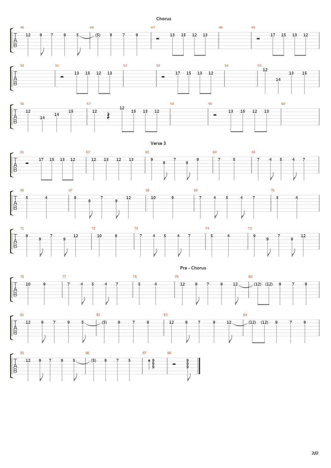 12 51吉他谱