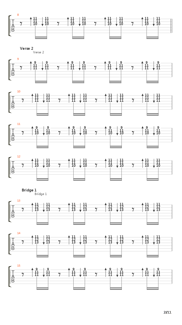 Automatic Stop吉他谱