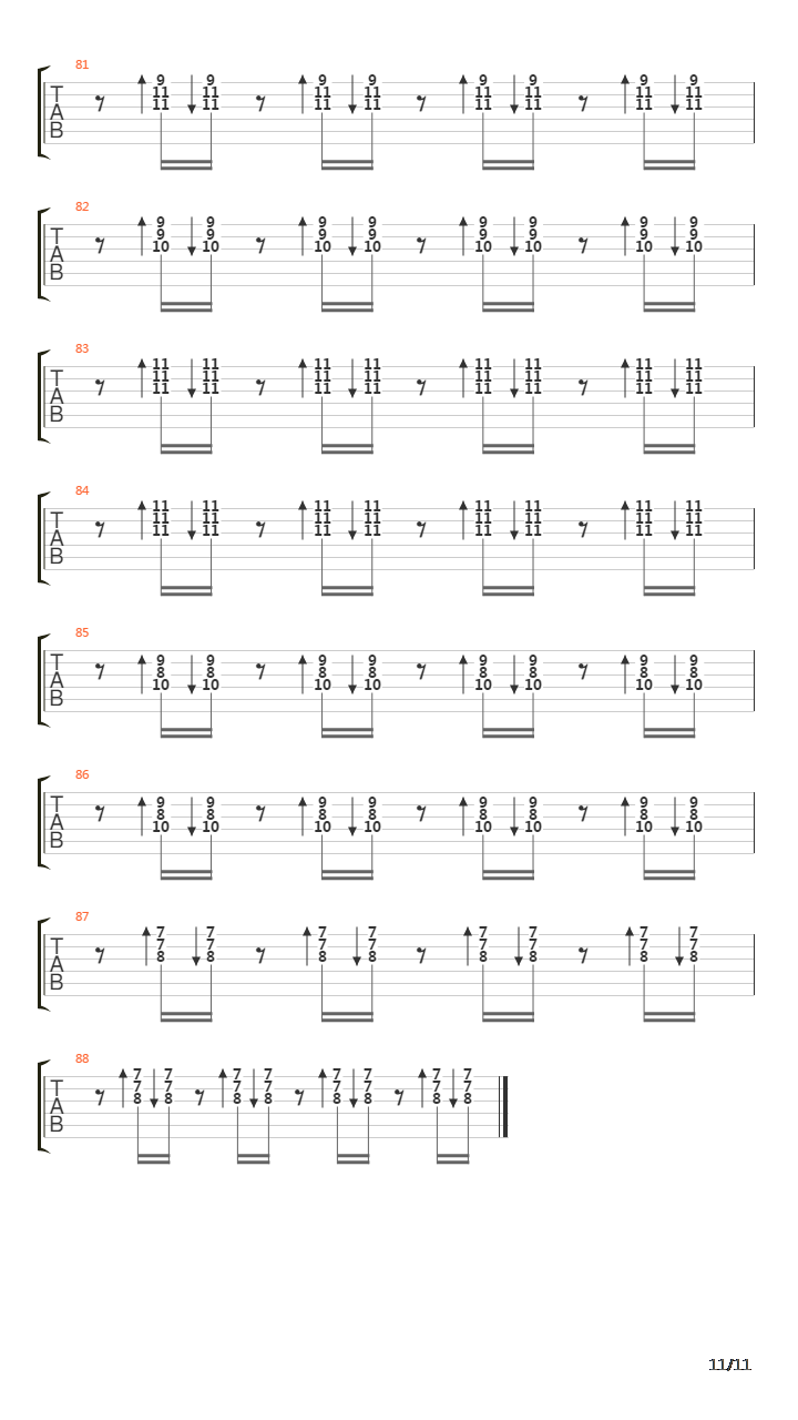 Automatic Stop吉他谱