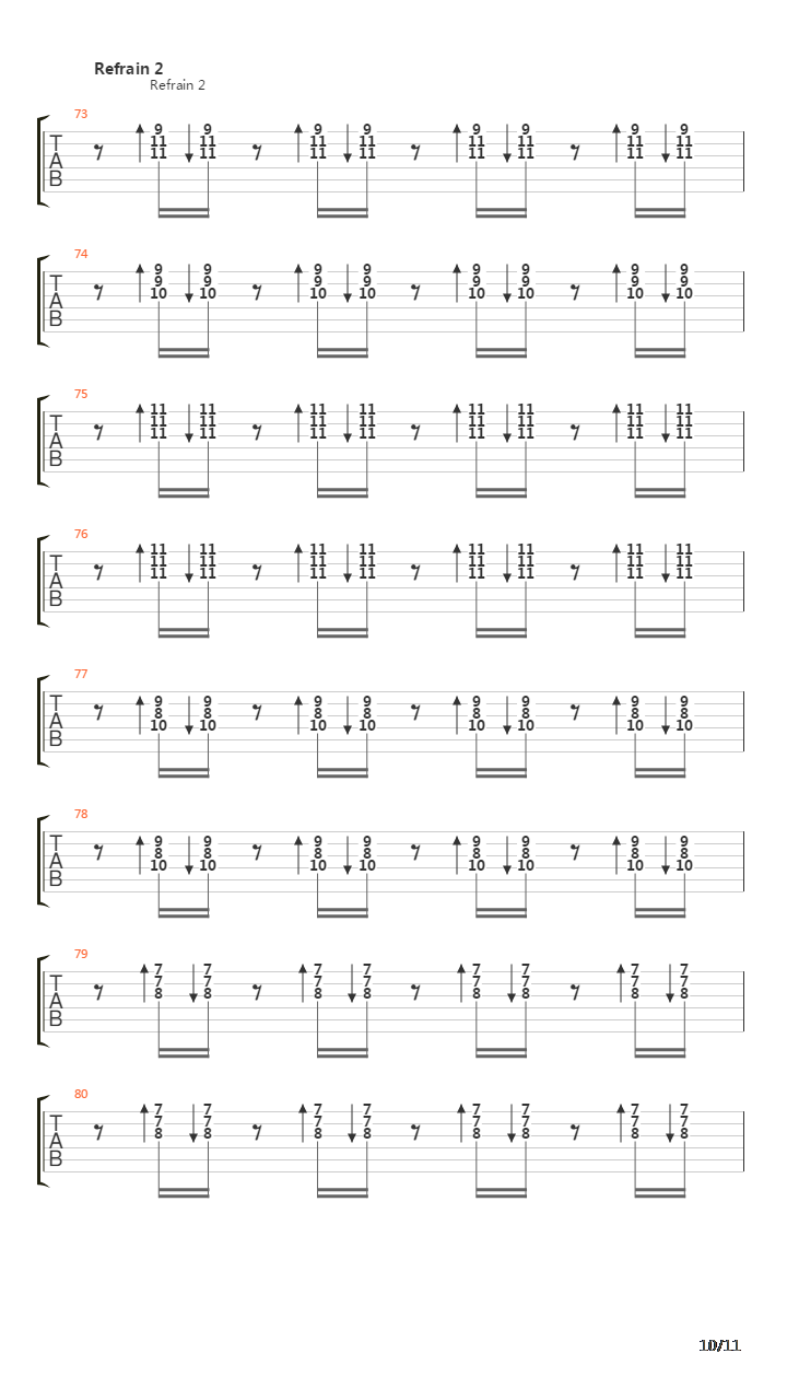 Automatic Stop吉他谱