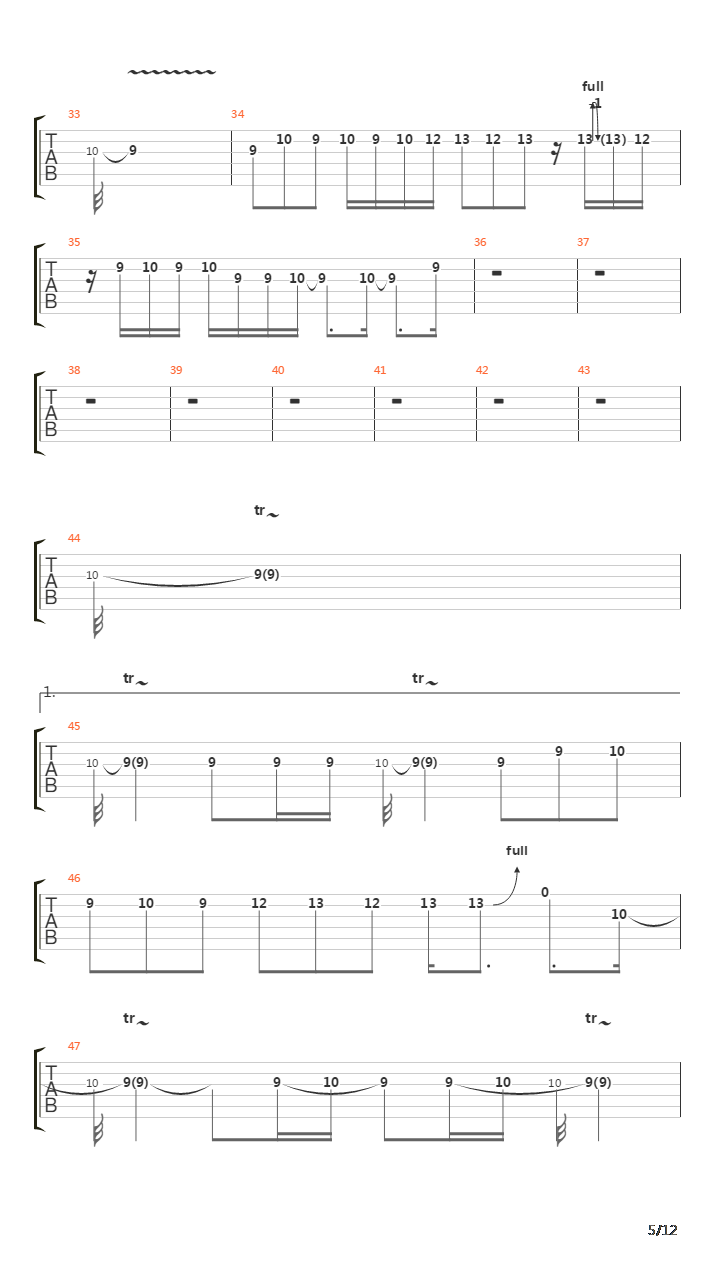 The River吉他谱