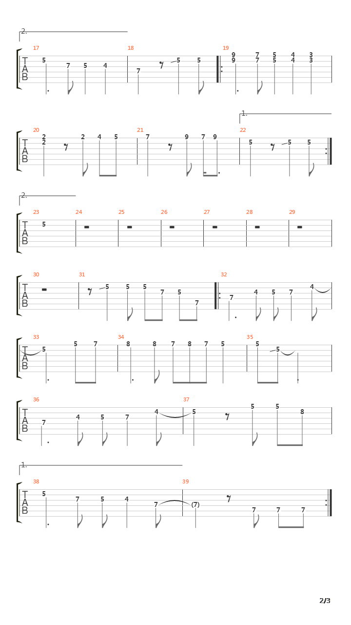 Jango吉他谱