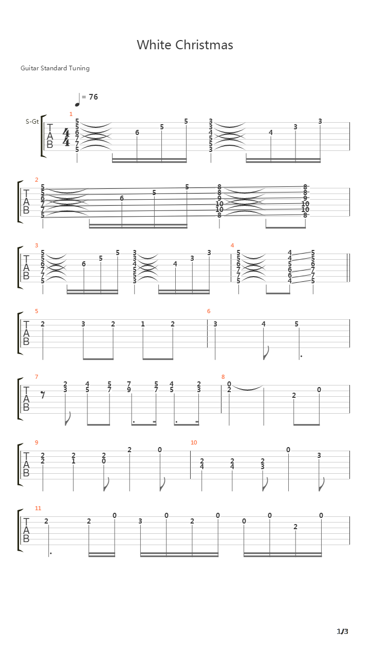 White Christmas吉他谱