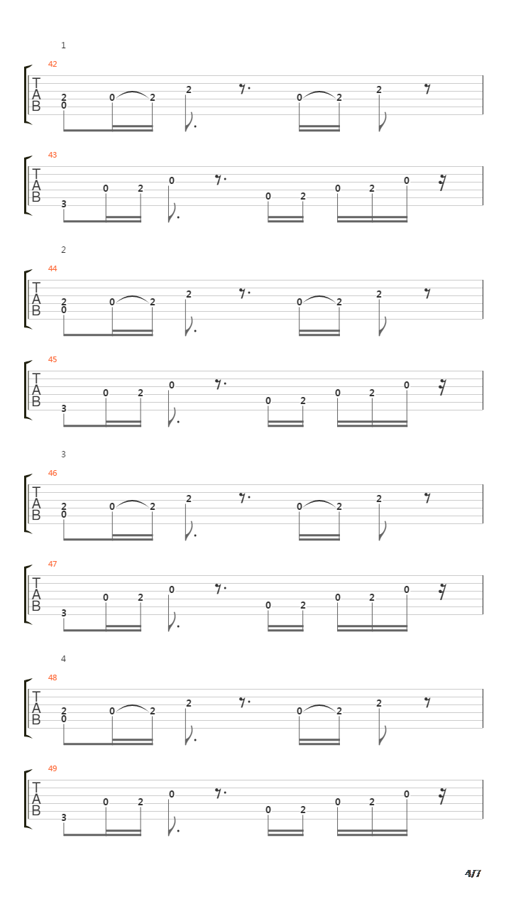 Slide Away吉他谱