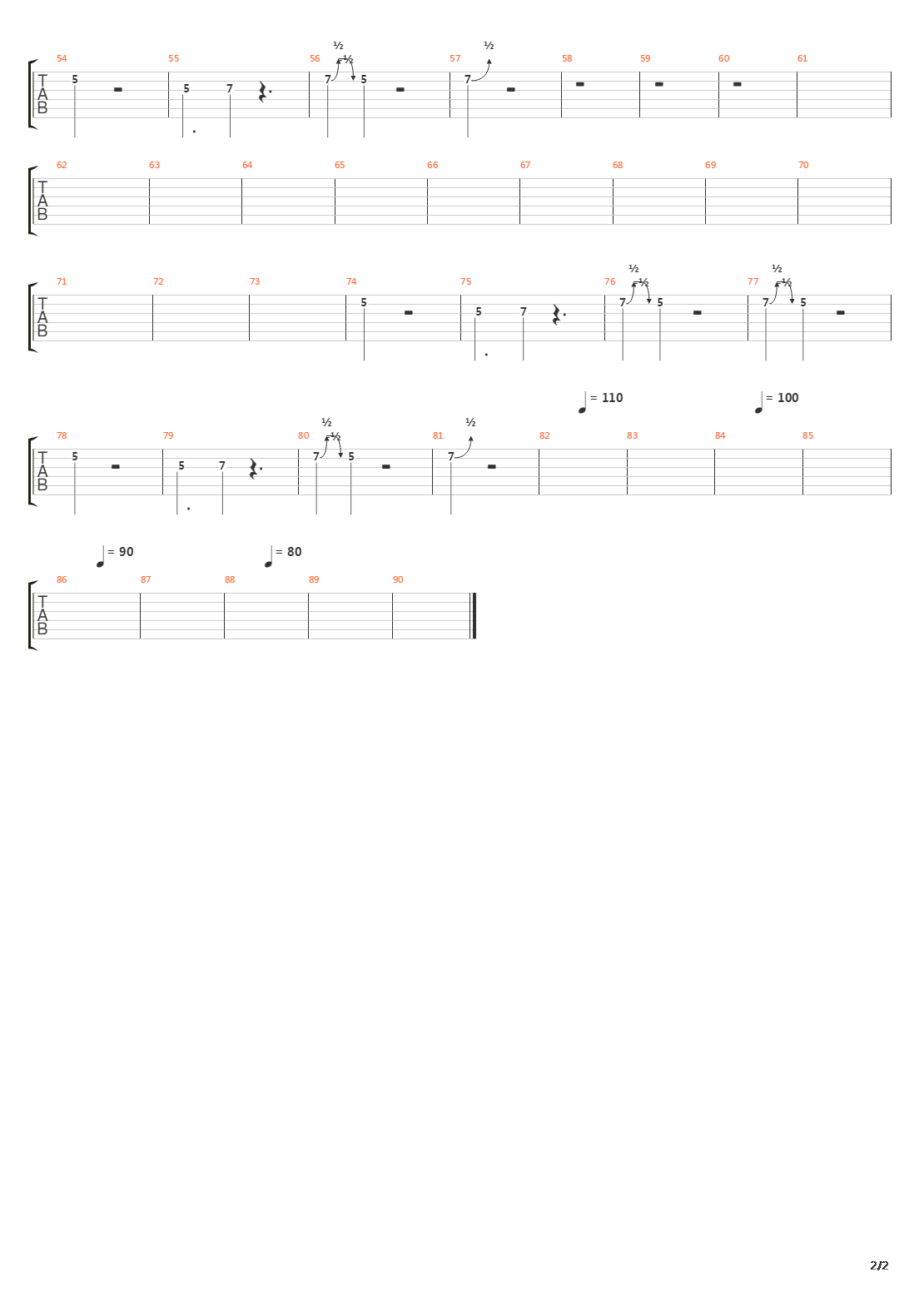 In the factory吉他谱