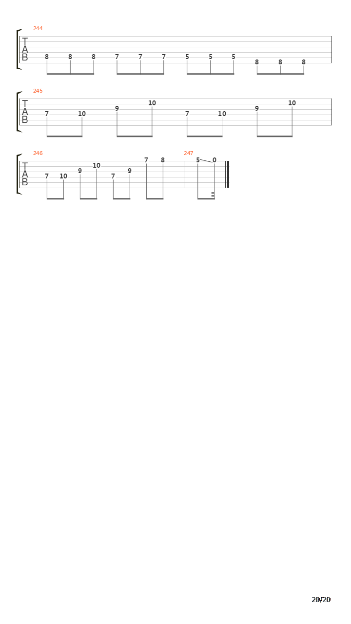 Synthetia吉他谱