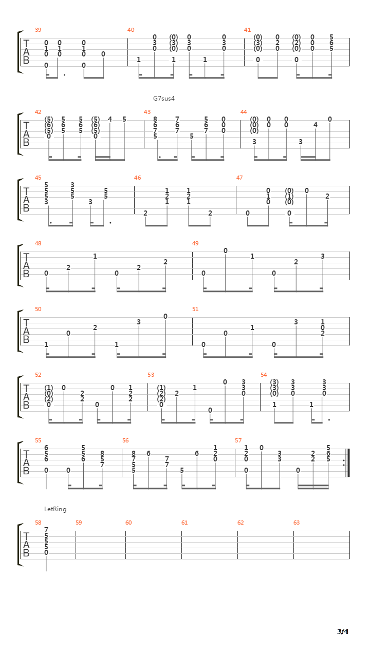 Regra Tres (Law no.3)吉他谱