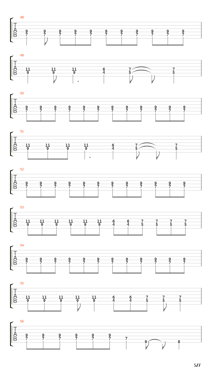 Hold the Line吉他谱