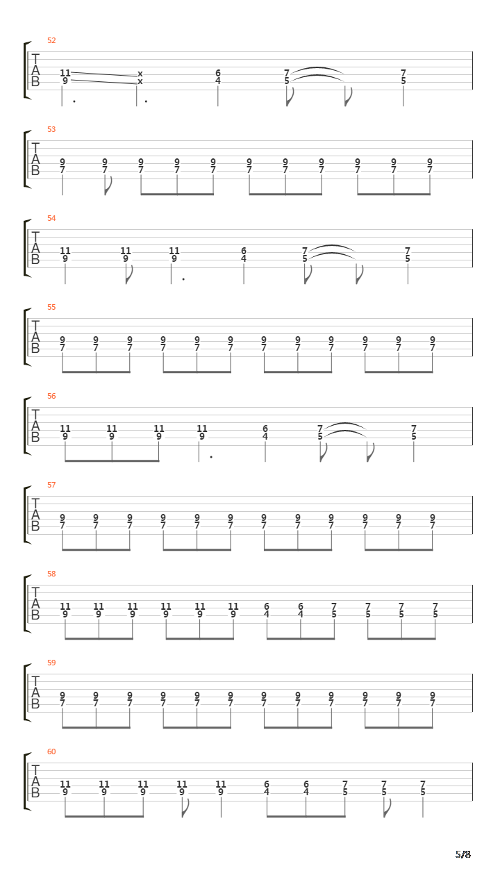 Hold the line吉他谱