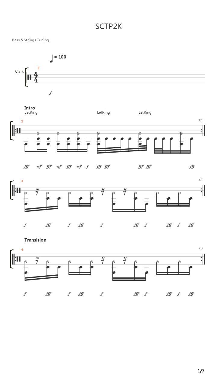 SCTP2K吉他谱