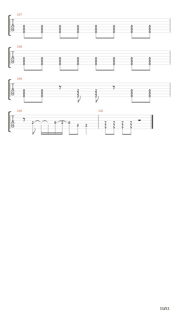 Время吉他谱