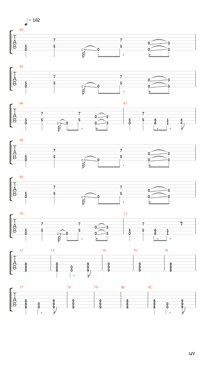 Она吉他谱