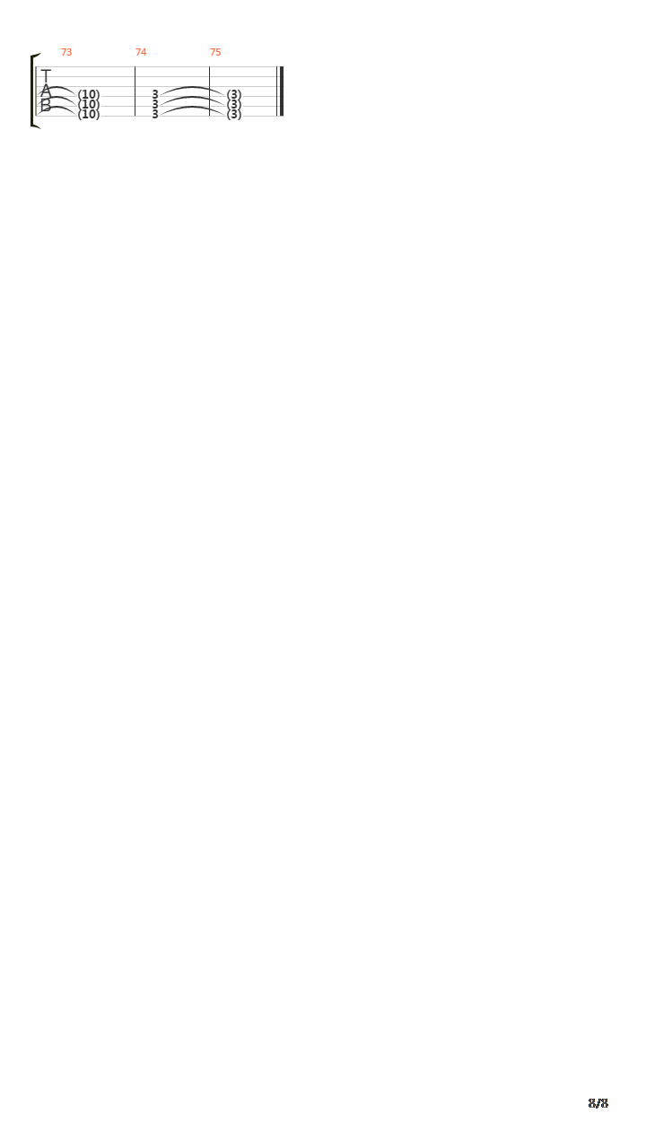 Рок吉他谱