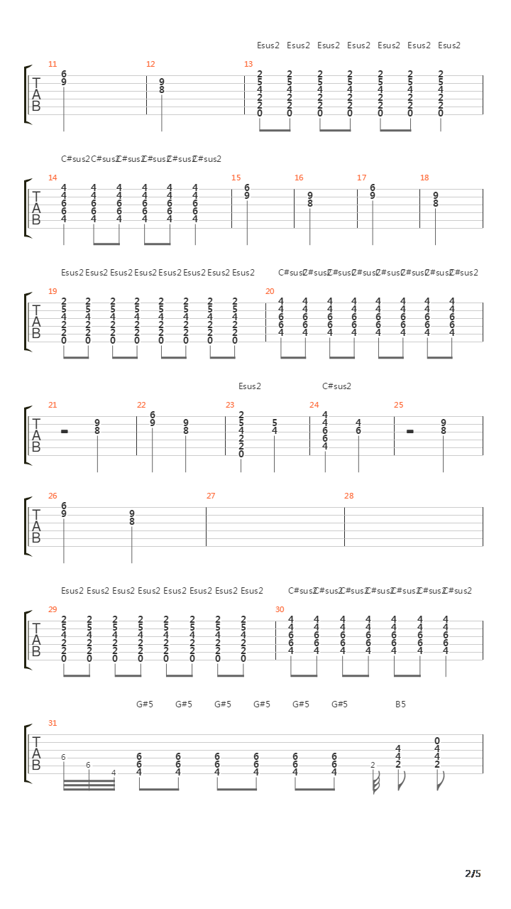 Ступени (акустика)吉他谱