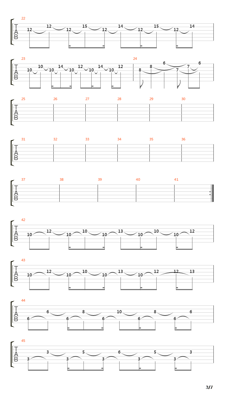 Черта吉他谱