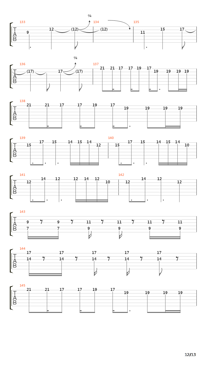 Шрамы吉他谱