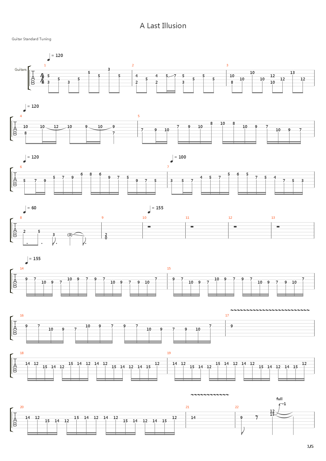 A Last Illusion吉他谱