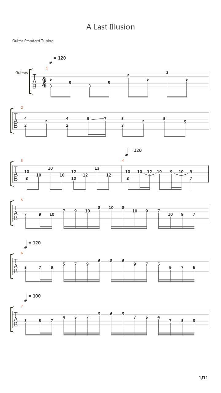 A Last Illusion吉他谱