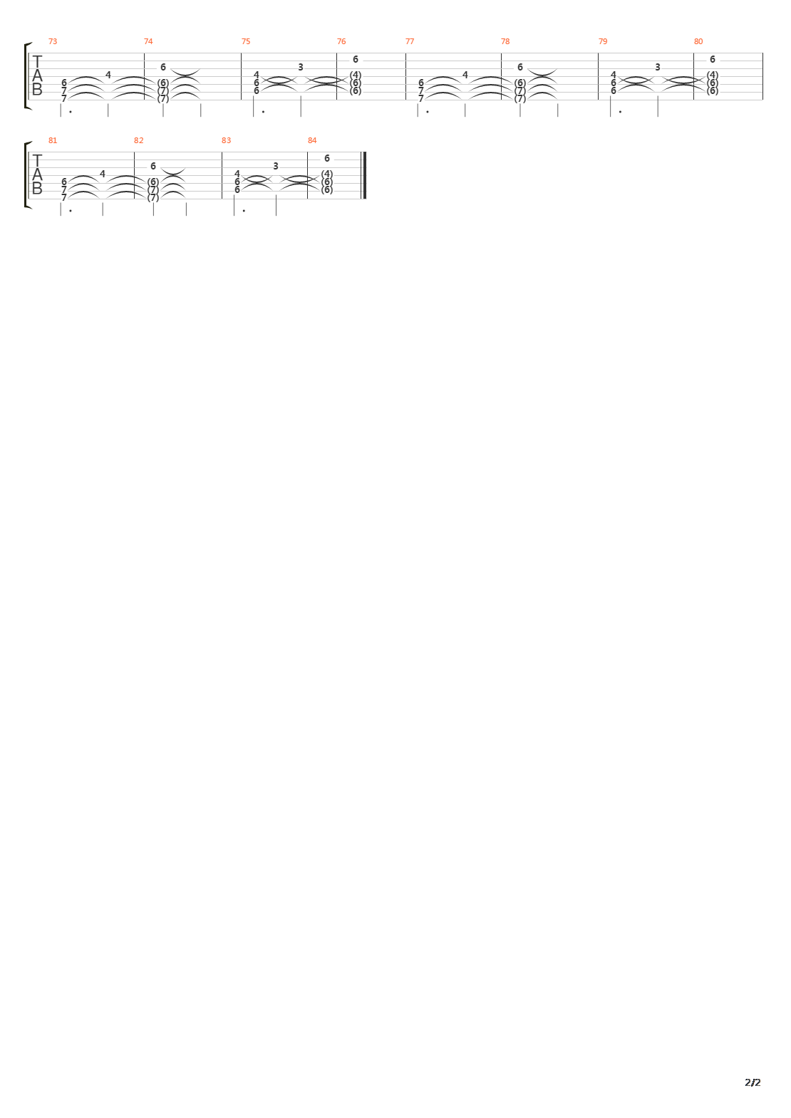 A Sight Of Decimation吉他谱