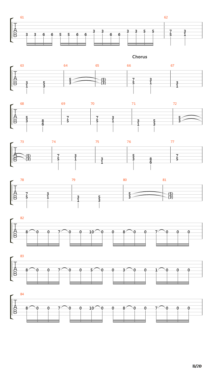 Starlight In The Skies吉他谱