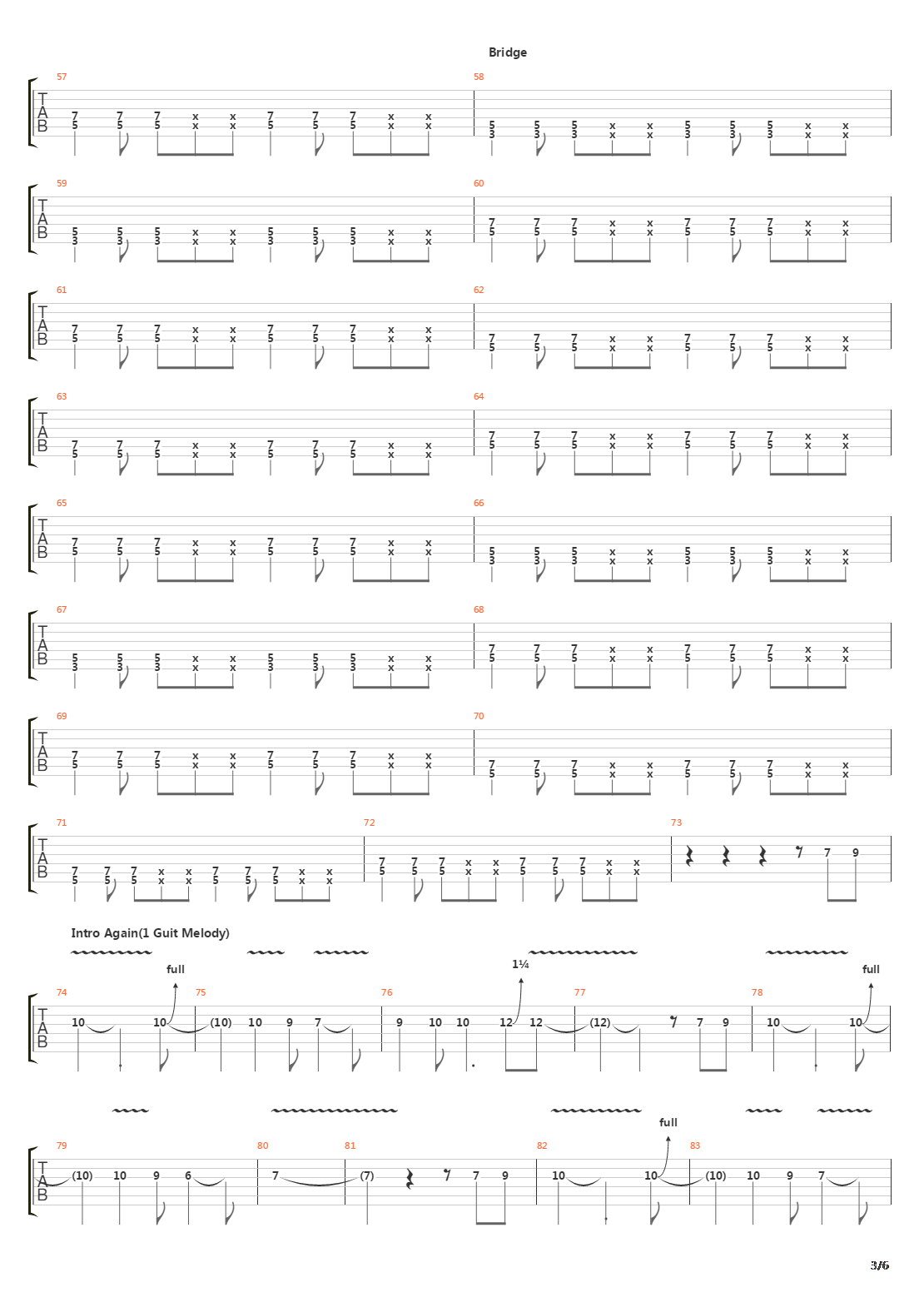 Sympahty吉他谱