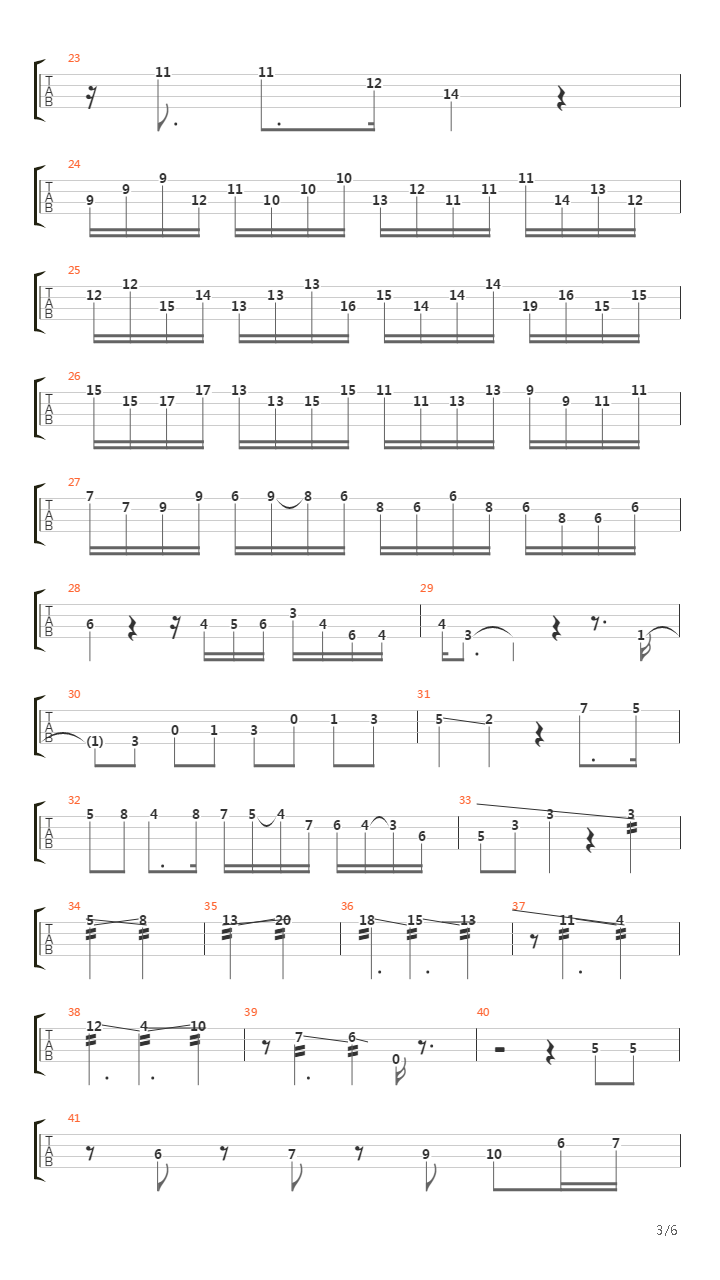 Cherokee吉他谱