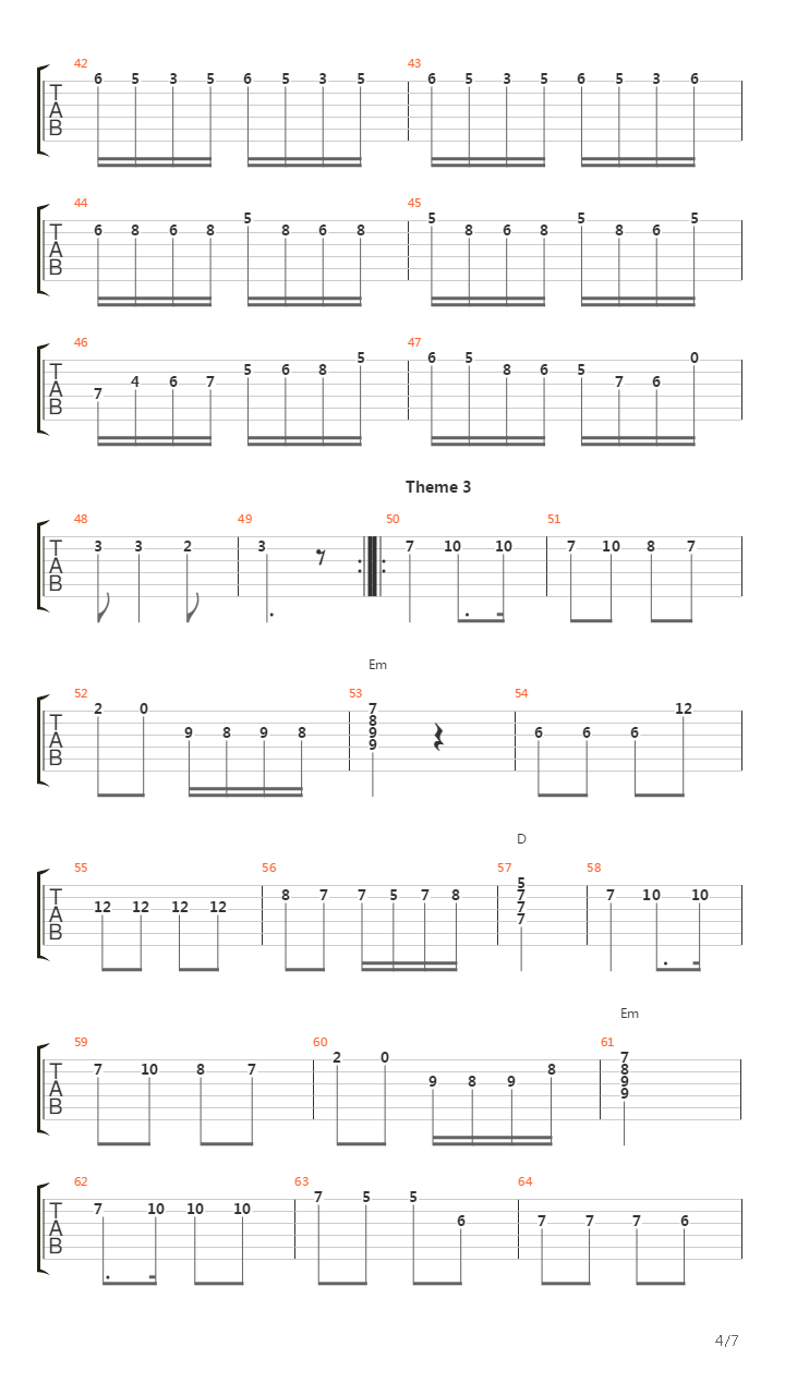 Chardasz吉他谱