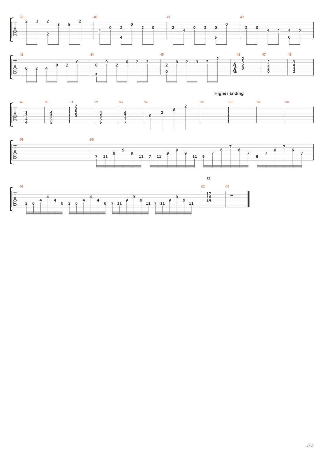 Canon in D吉他谱