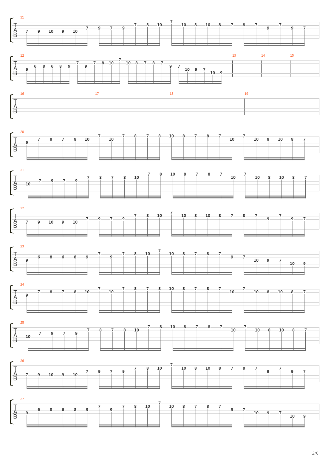 The Moldau吉他谱