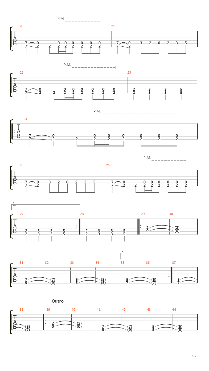 Chasm吉他谱