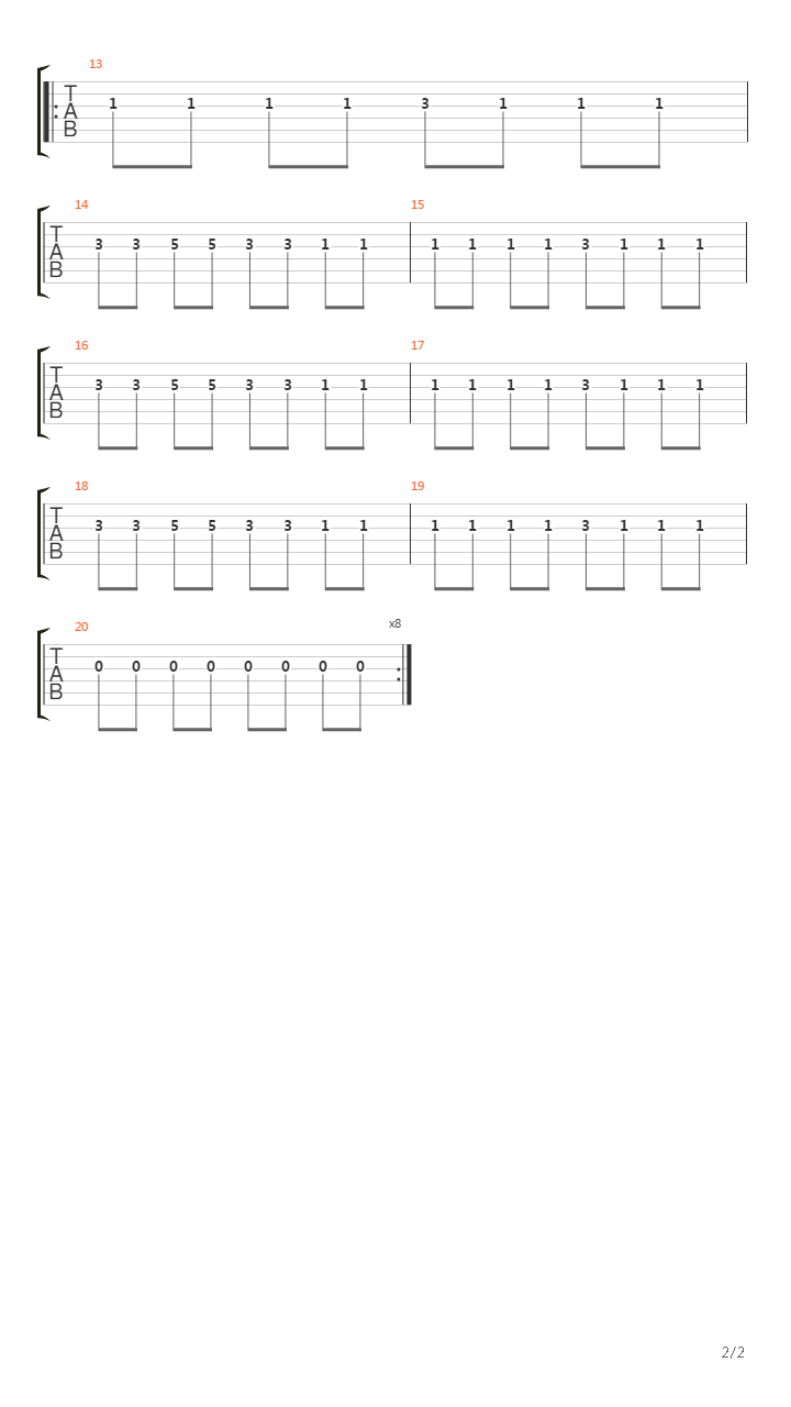 Awakeing To Misery And Lonliness吉他谱