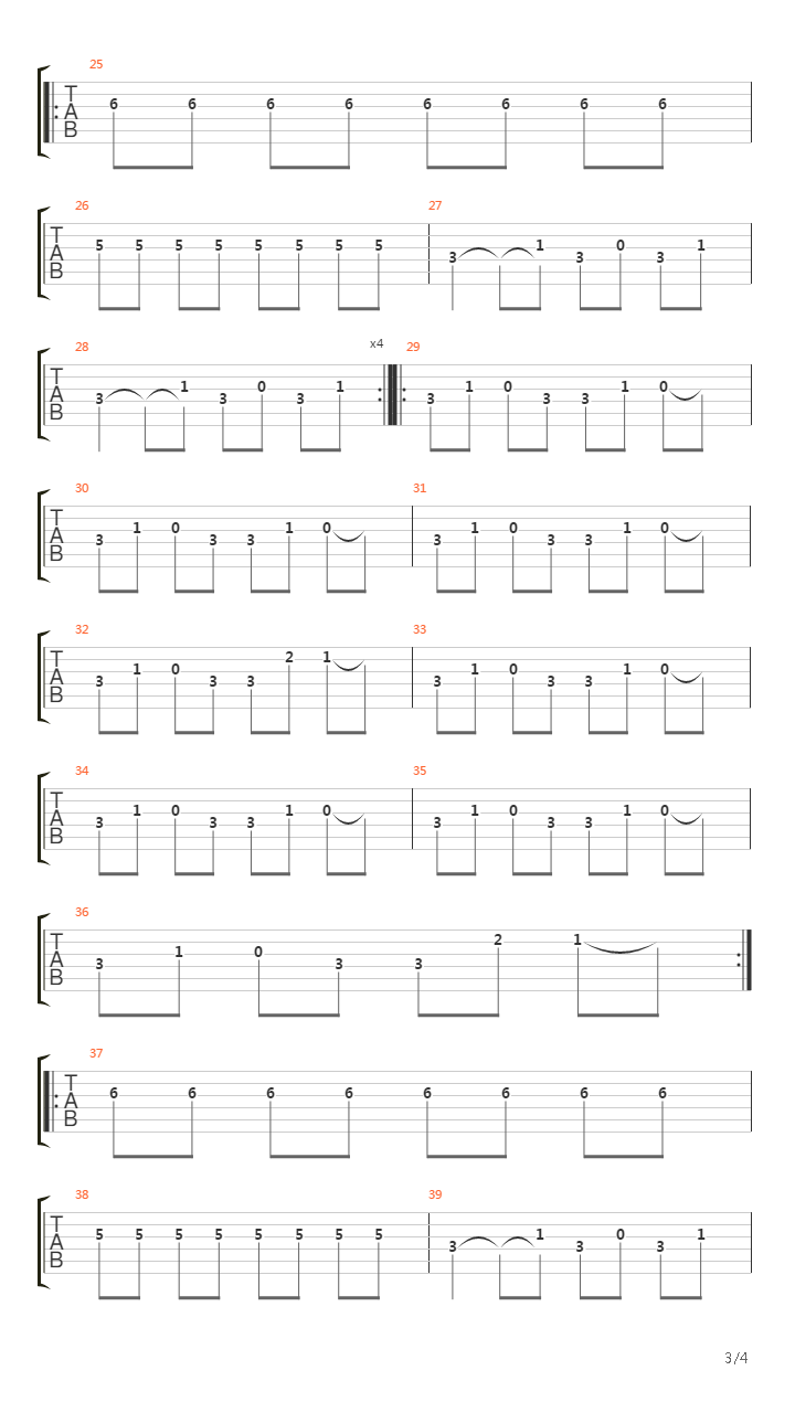 Journey Of The Withering Soul吉他谱