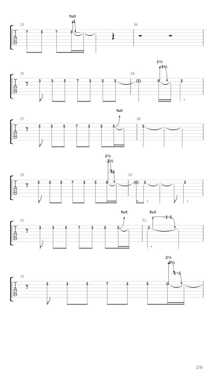 Thomas吉他谱