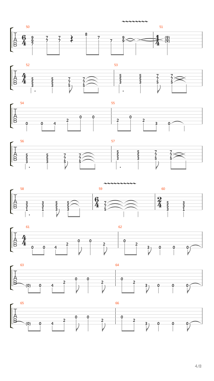 Same Old Song And Dance吉他谱