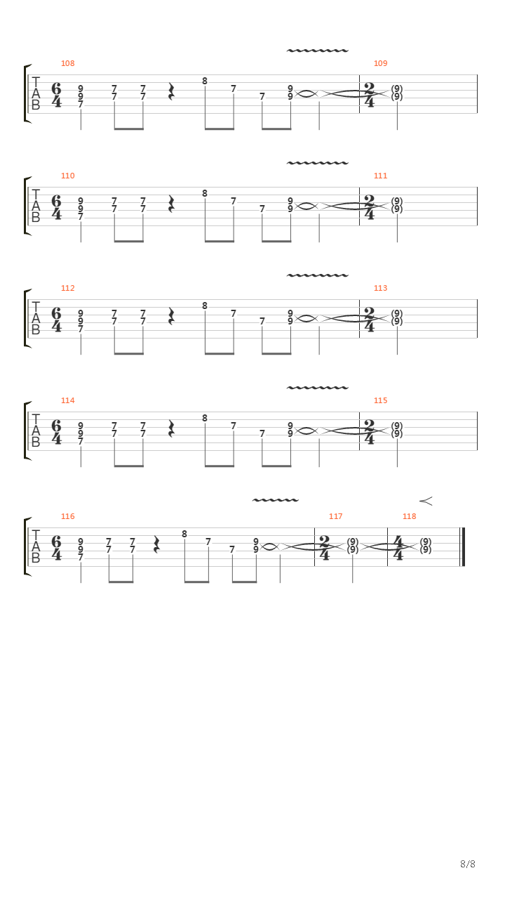 Same Old Song And Dance吉他谱