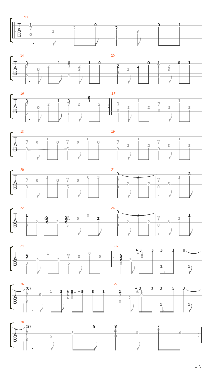 Promise (1 или 2 гитары) (Fingerstyle)吉他谱