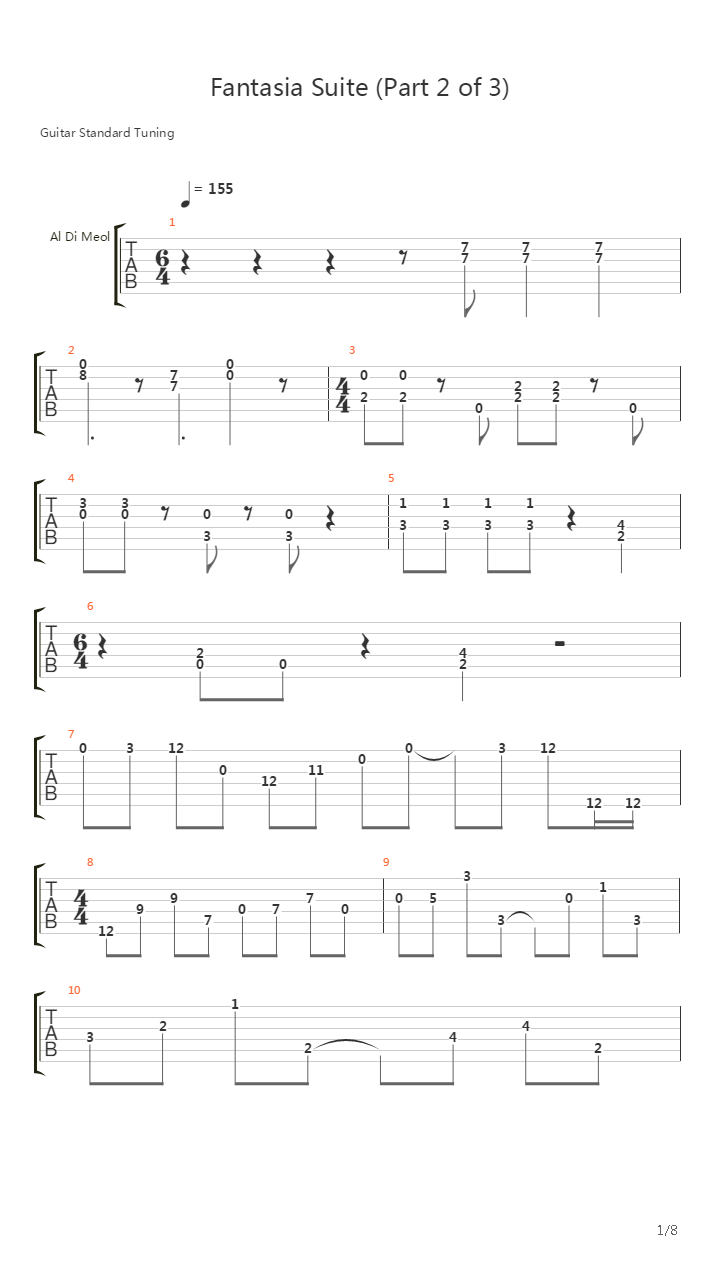 Fantasia Suite (Part 2 of 3)吉他谱