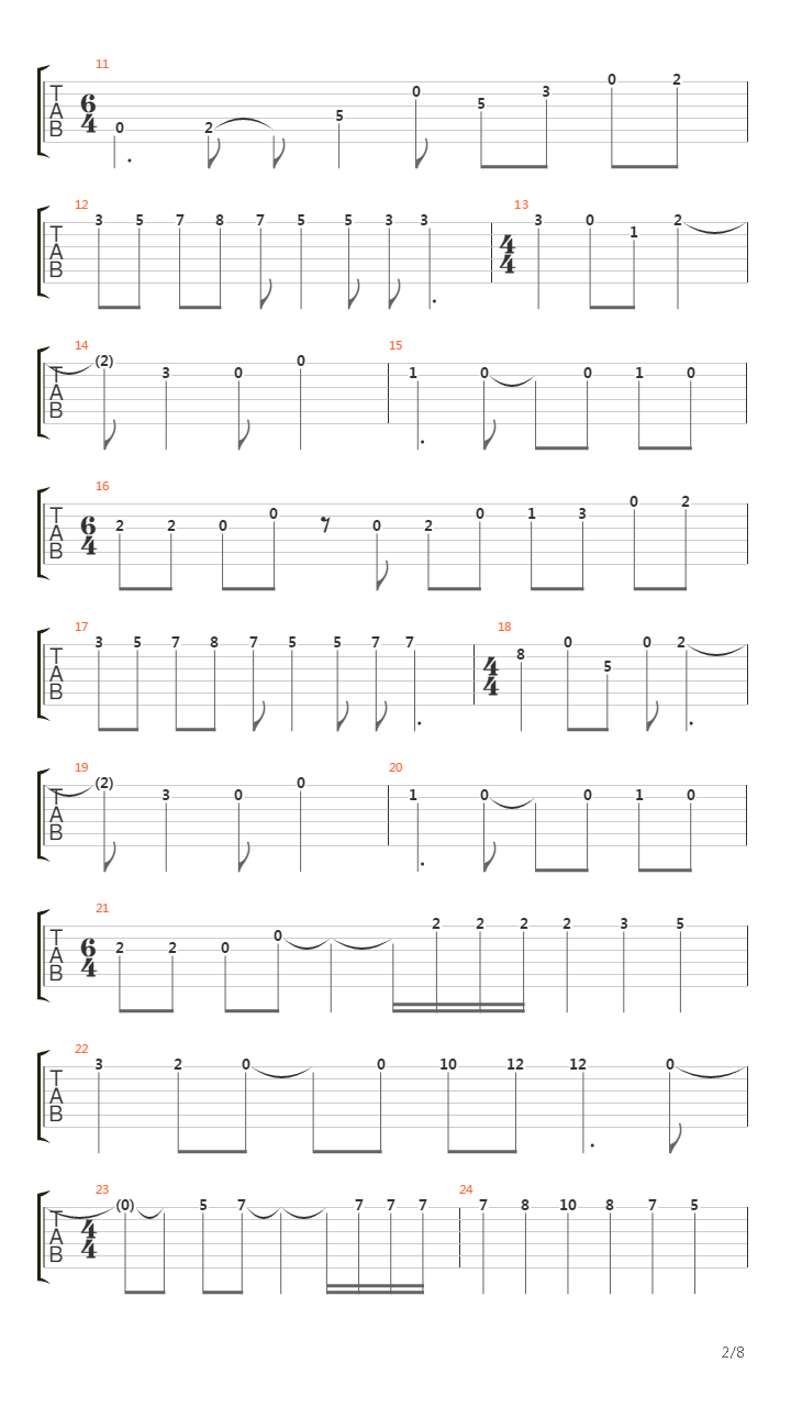 Fantasia Suite (Part 2 of 3)吉他谱