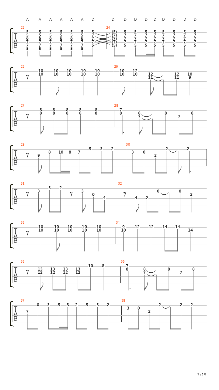 Fantasia Suite (Part 3 of 3)吉他谱