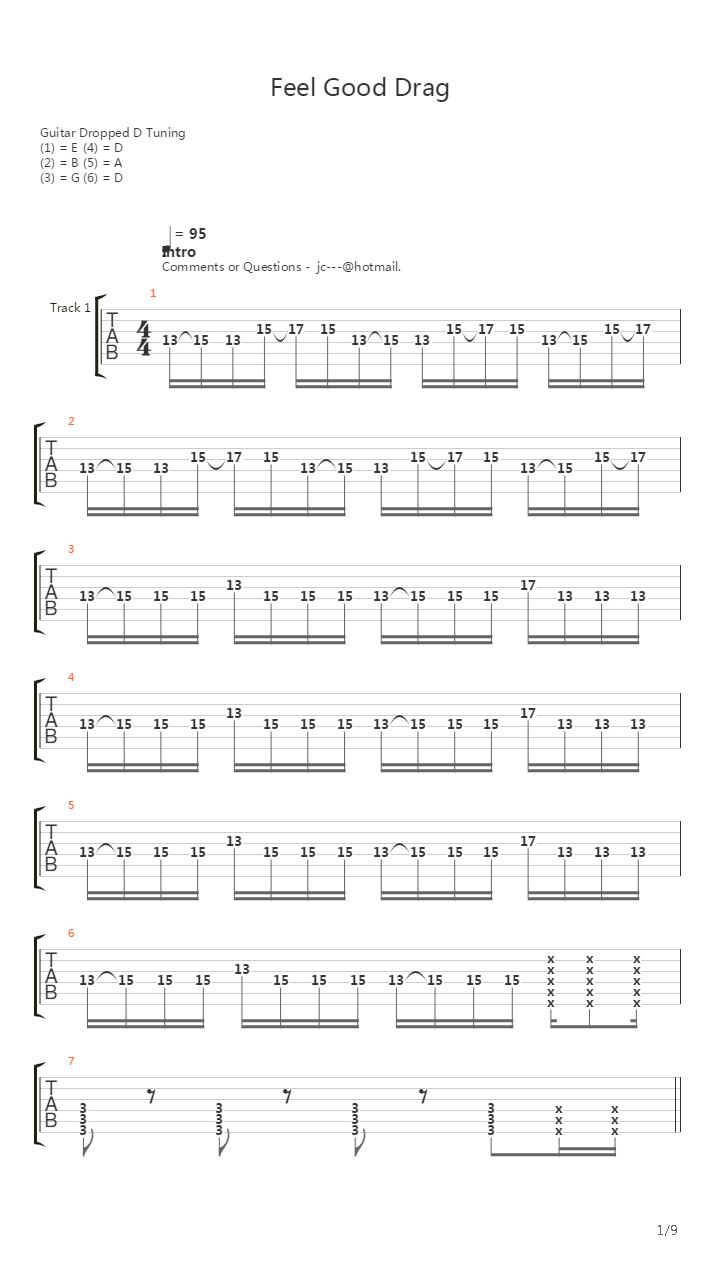 The Feel Good Drag吉他谱