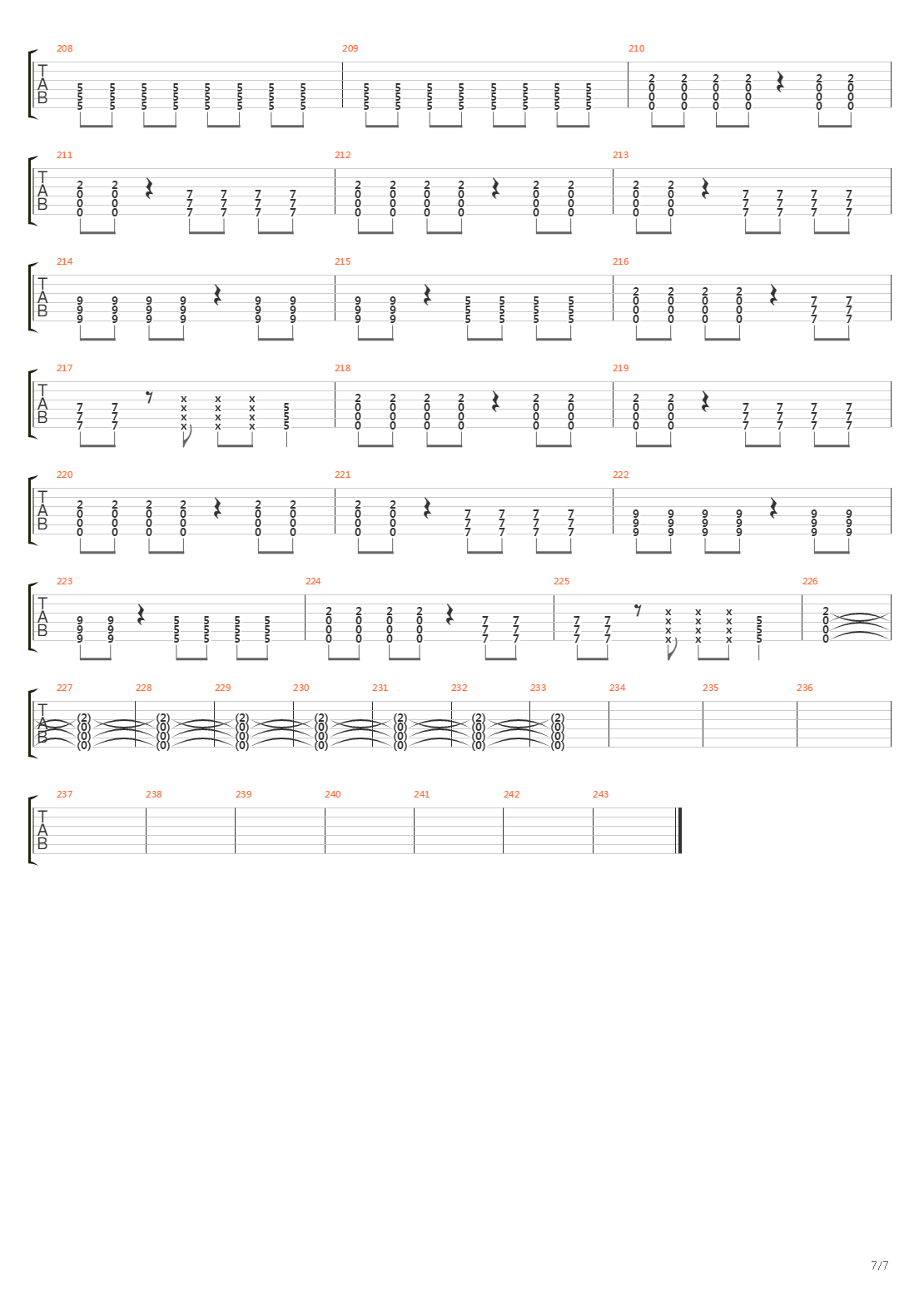 The War吉他谱