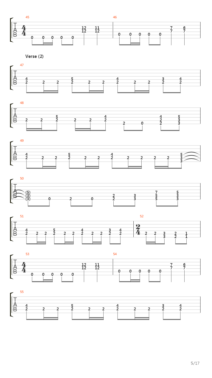 Winds Of Destination吉他谱