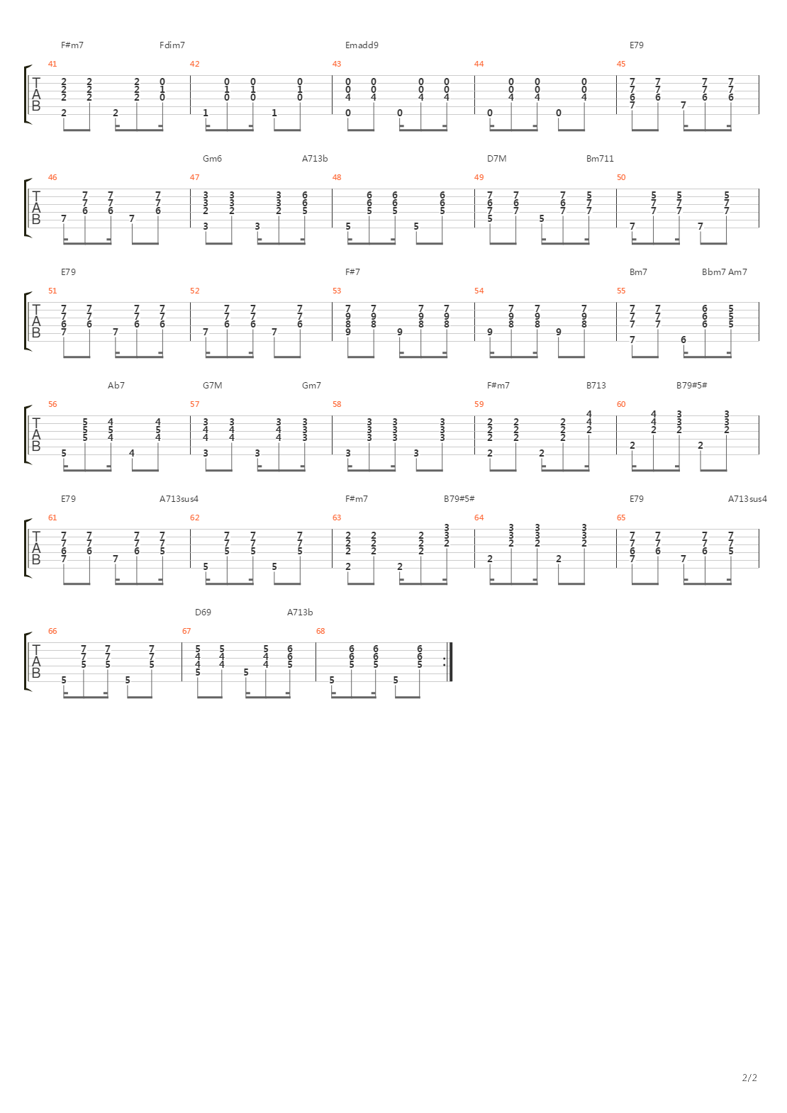 Chega De Saudade吉他谱