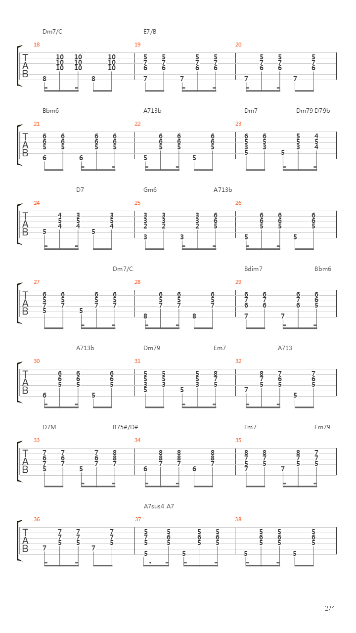 Chega De Saudade吉他谱