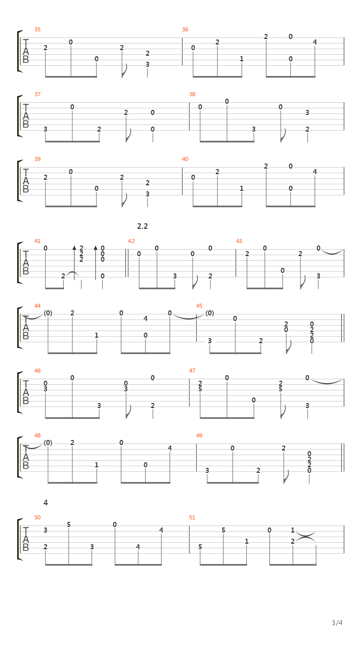 Camino De Las Tropas吉他谱