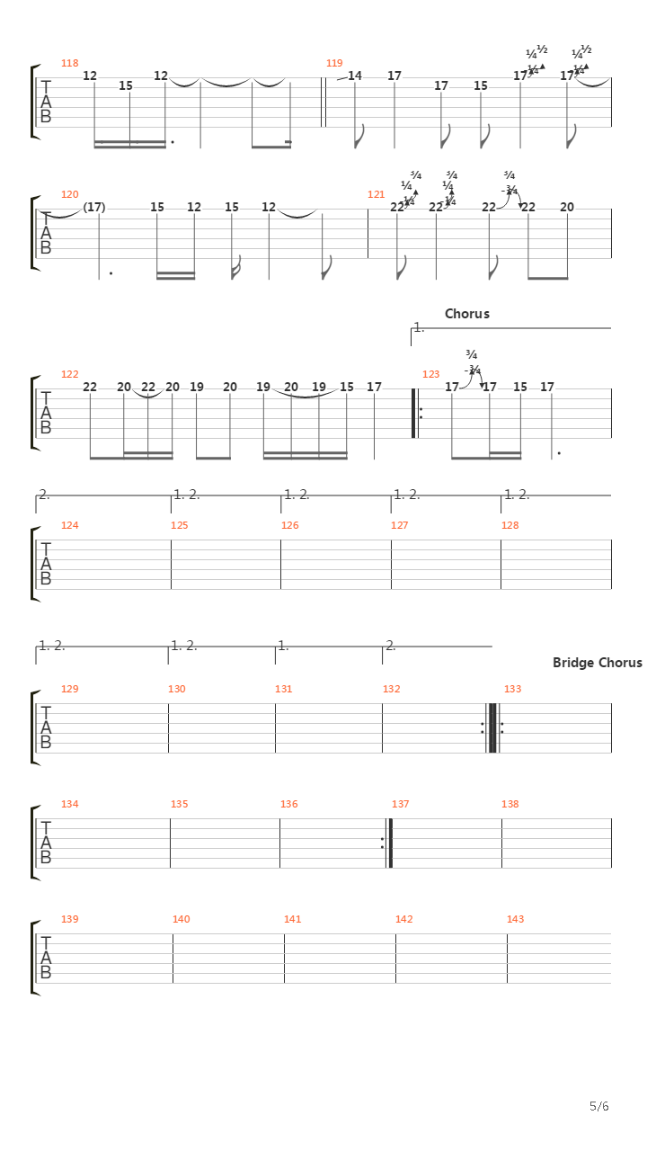 Erase吉他谱