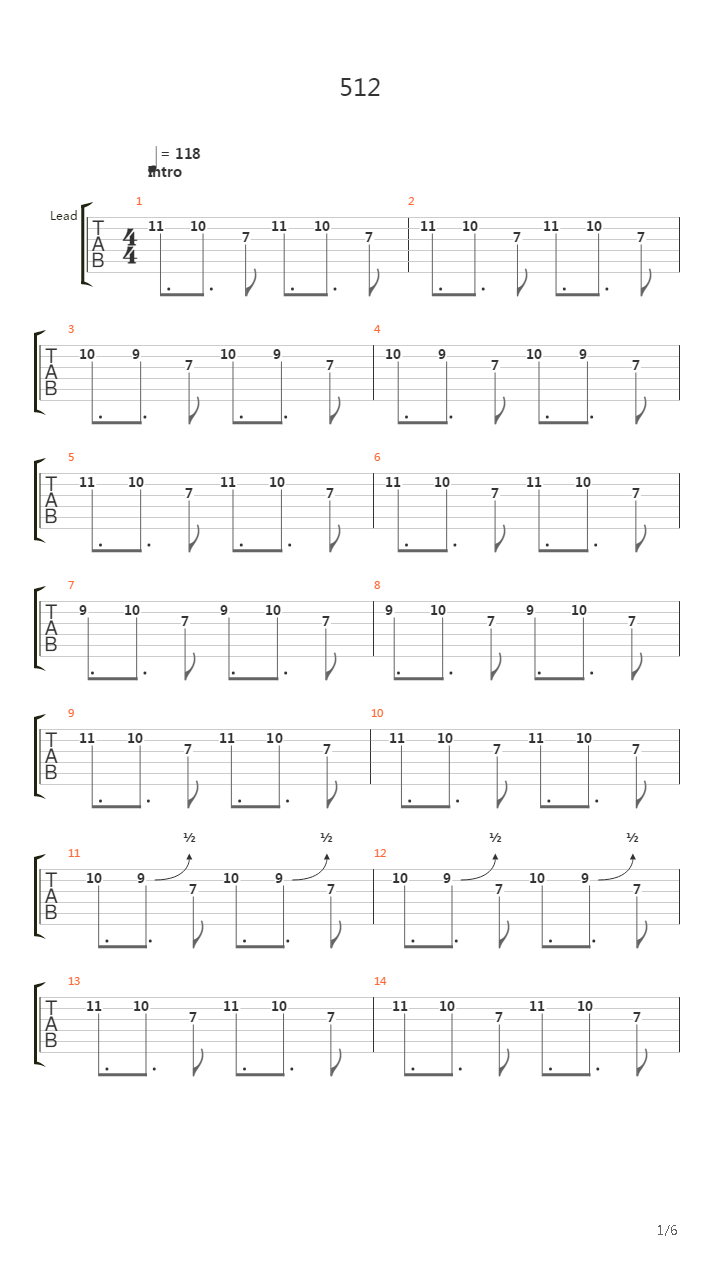 512吉他谱