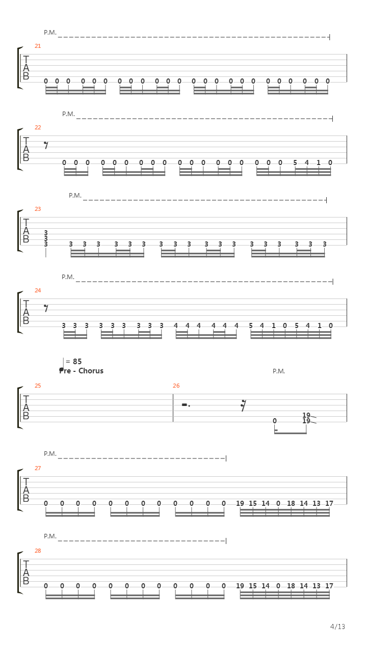 Faded Line吉他谱