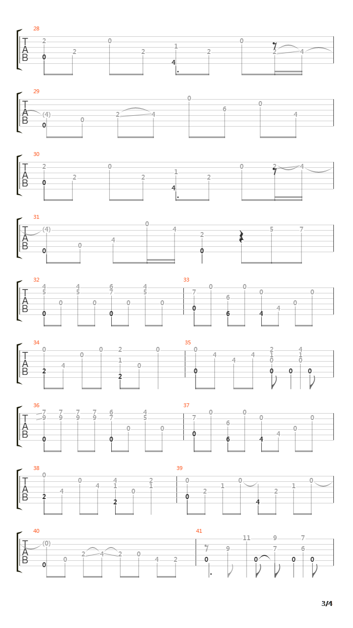 遠い記憶(Tooi Kioku)吉他谱