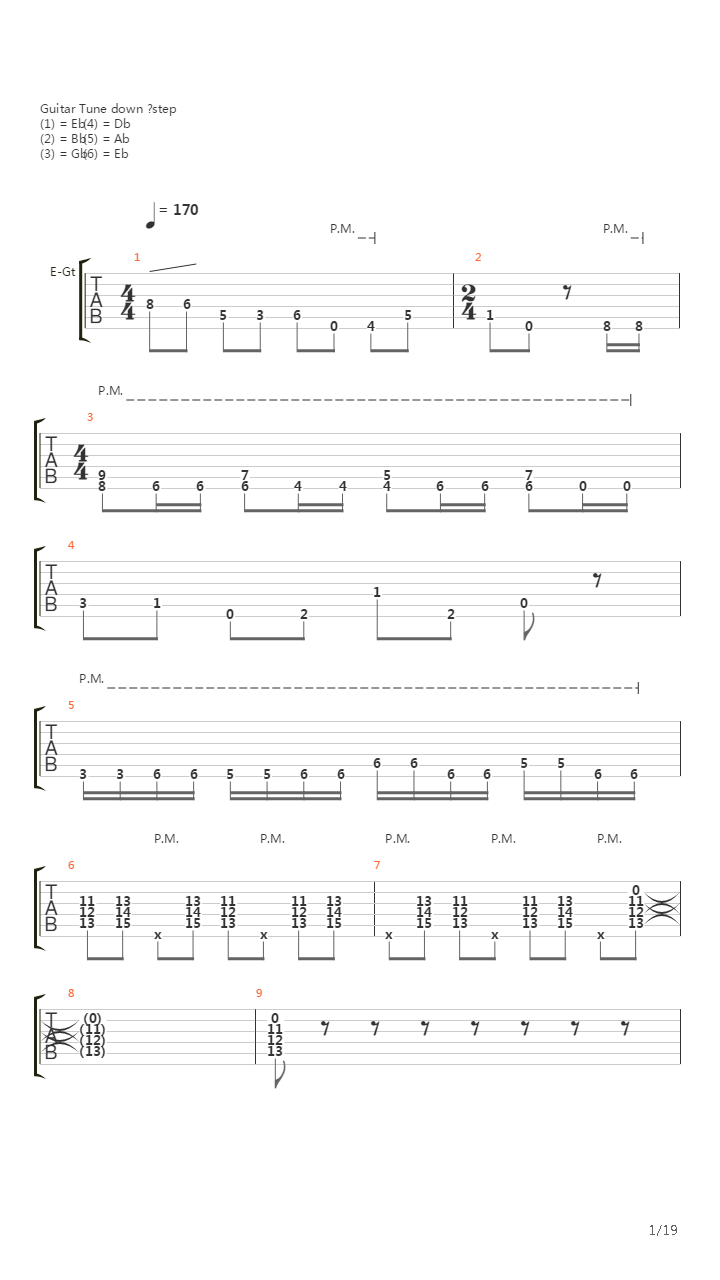 Chaos Of Forms吉他谱